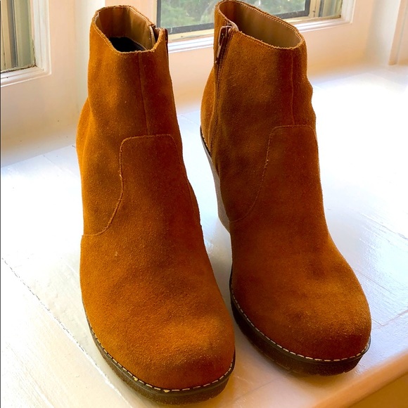 Sole Society Shoes - Sole Society suede wedge boots